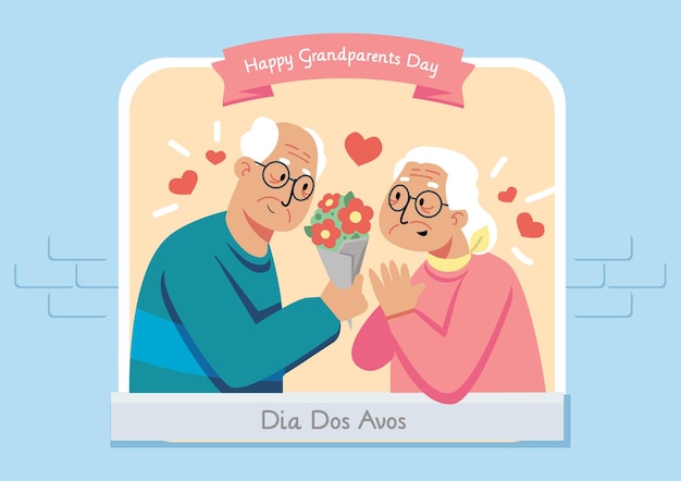 ilustração feliz dia dos avós