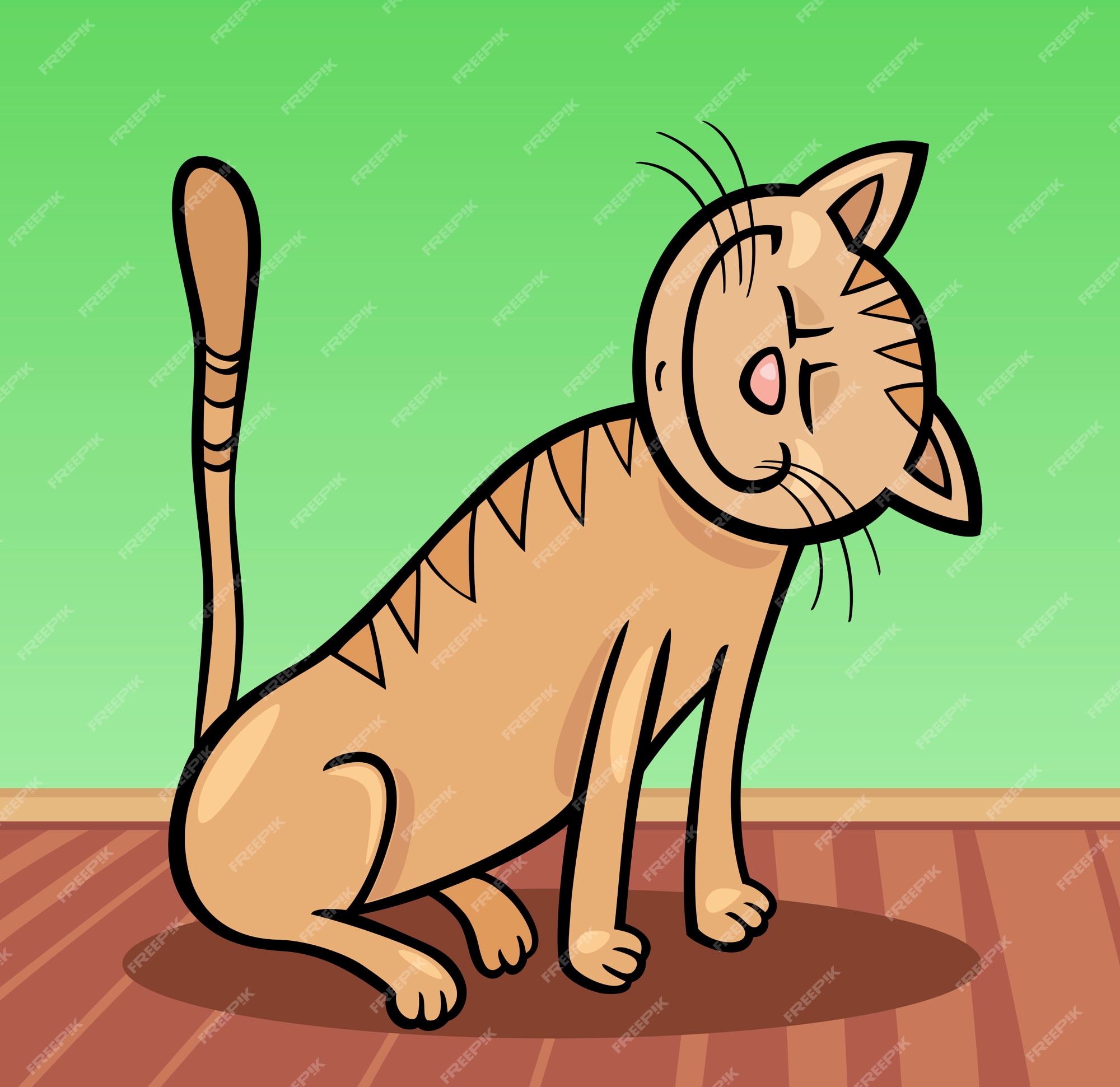 Gatos Dos Desenhos Animados Do Vetor Ilustração do Vetor - Ilustração de projeto, gatinho: 67285131