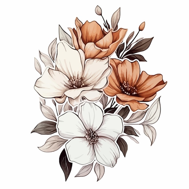 Vetor ilustração floral