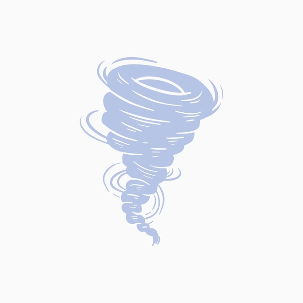 Ilustração forte do tornado