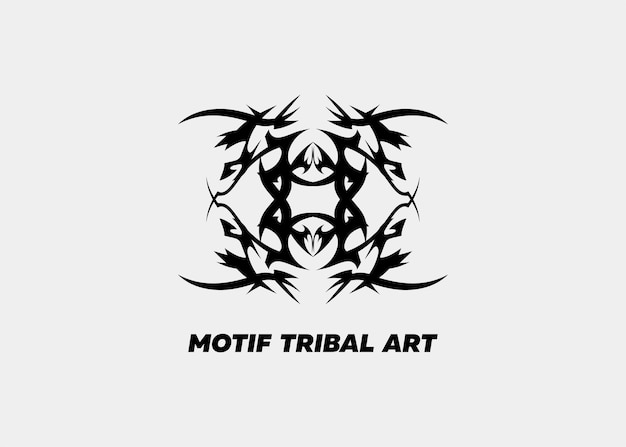 Ilustração geométrica da arte de tatuagem tribal