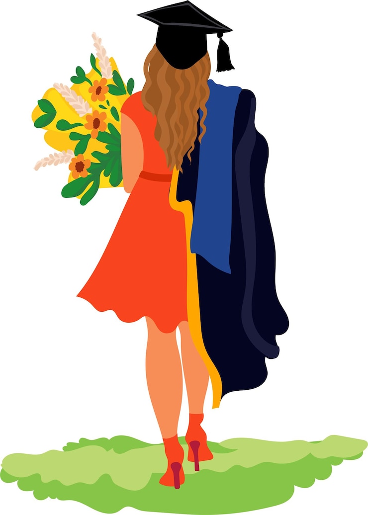 Vetor ilustração graduação estilo shorna