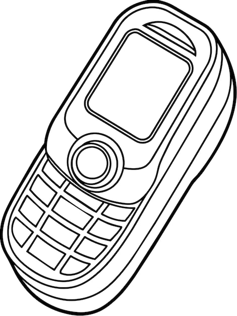 Vetor ilustração gráfica vetorial de telefone celular formato de arquivo de origem eps desenho de ícone de escala sem perdas