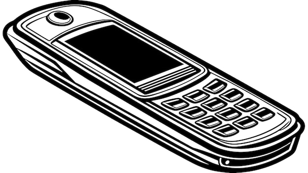 Vetor ilustração gráfica vetorial de telefone celular formato de arquivo de origem eps desenho de ícone de escala sem perdas