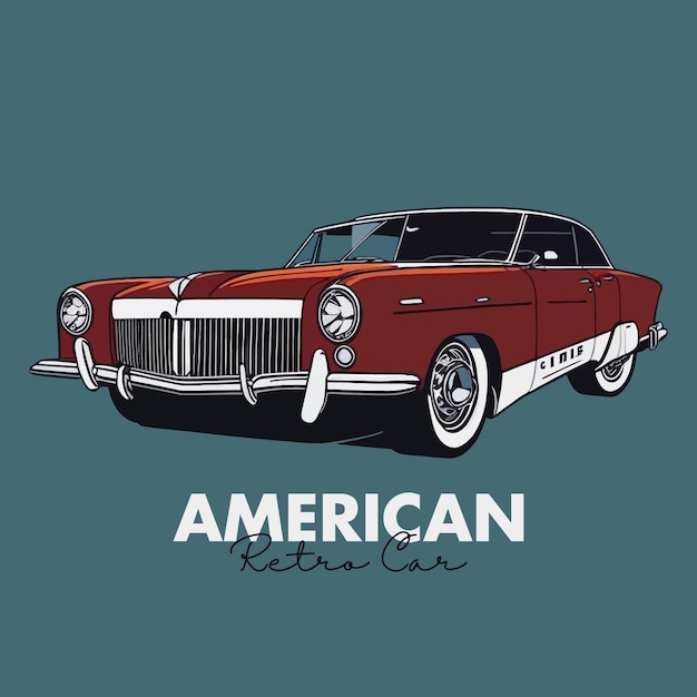 Ilustração gráfica vetorial retro jip car com design de camiseta