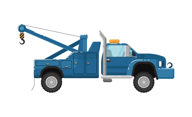 Vetor ilustração isolada de caminhão de reboque