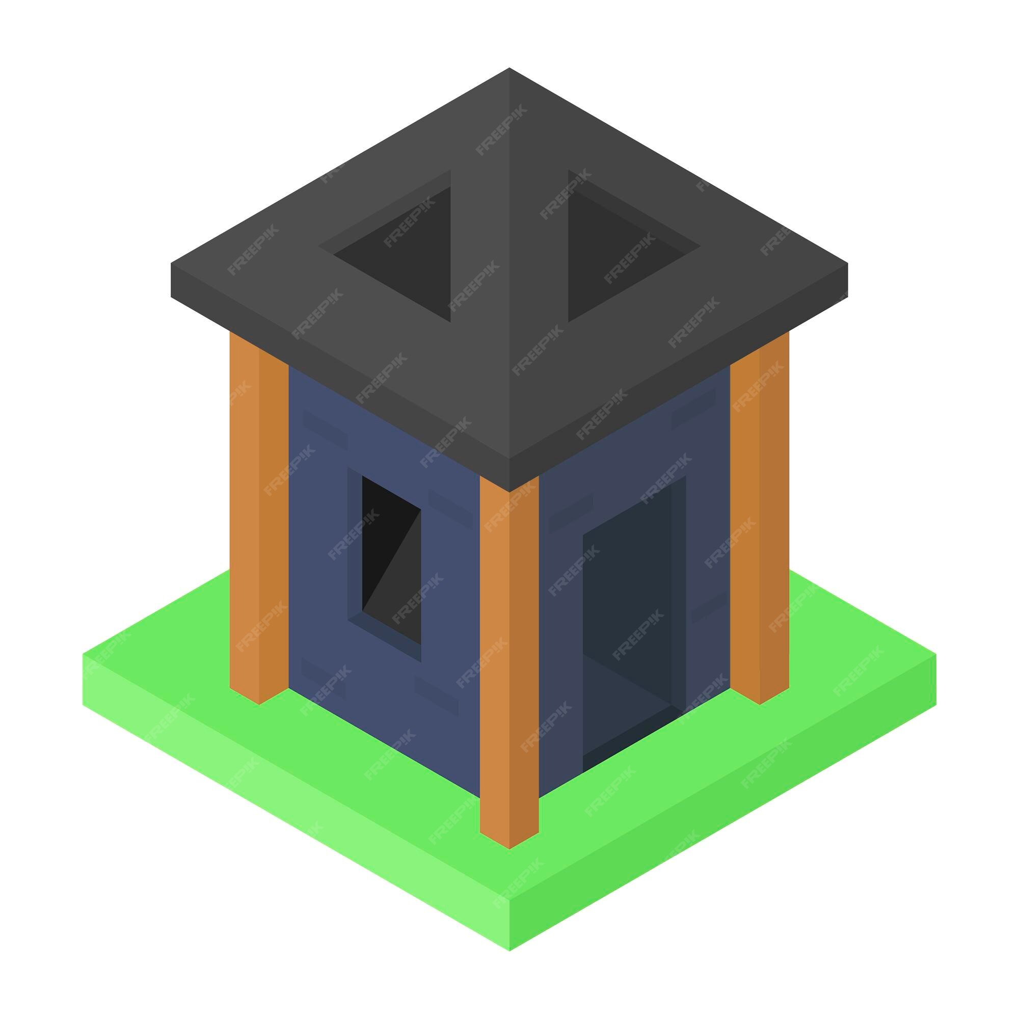 Construção de casas minecraft 3d