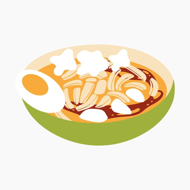 Ilustração ketupat sayur