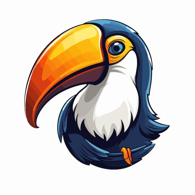 Vetor ilustração logotipo da mascote tucano