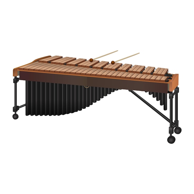 Vetor ilustração marimba guatemalteca