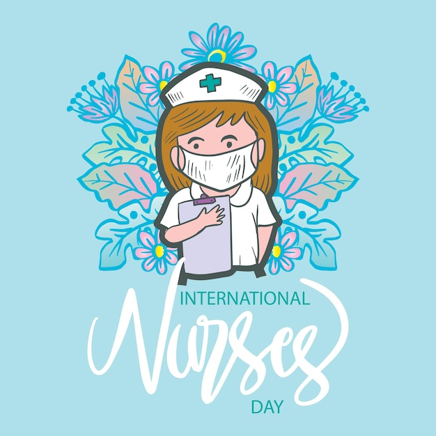 Ilustração para o dia internacional da enfermeira