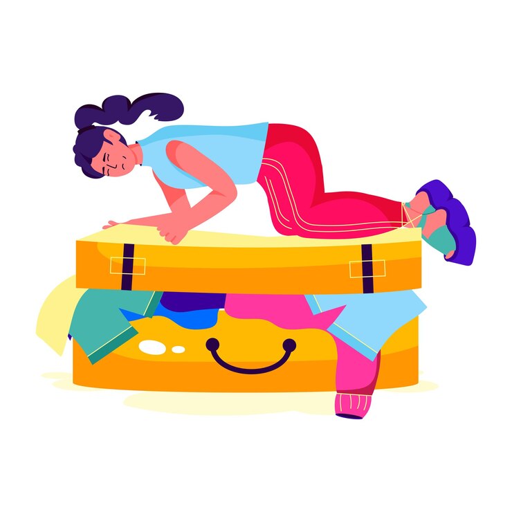 Vetor ilustração plana baseada em personagens de mochileiro