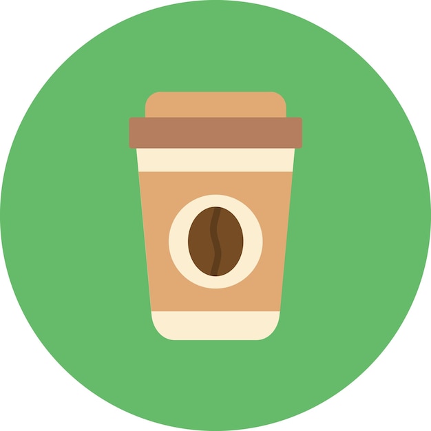Ilustração plana de café para levar
