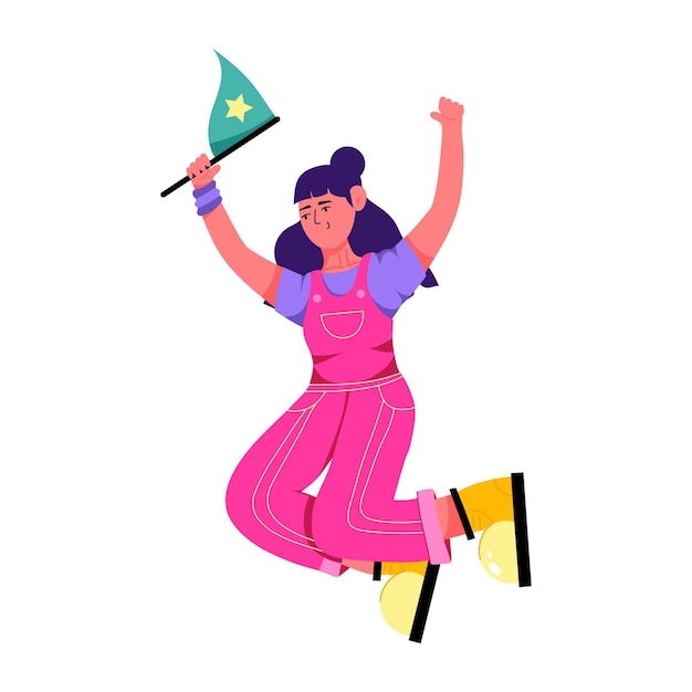 Ilustração plana de celebração do orgulho