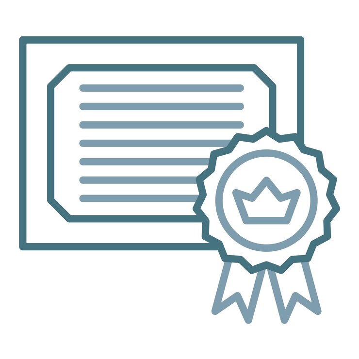 Vetor ilustração plana de certificado