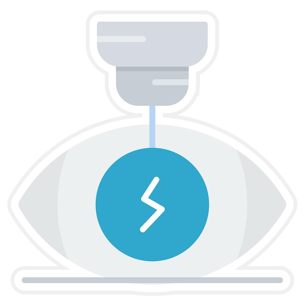 Vetor ilustração plana de correção de visão a laser