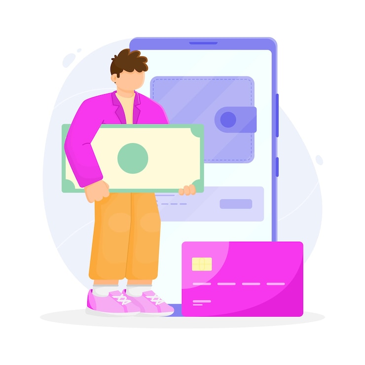 Vetor ilustração plana de pagamento
