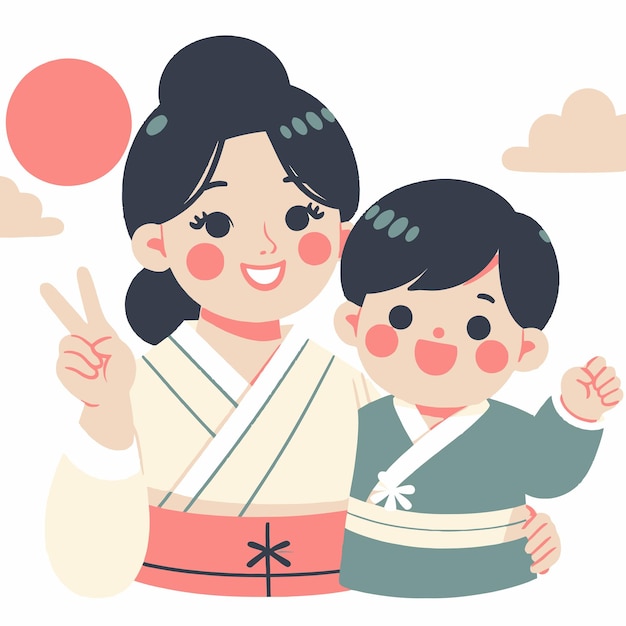 Ilustração plana do dia das mães
