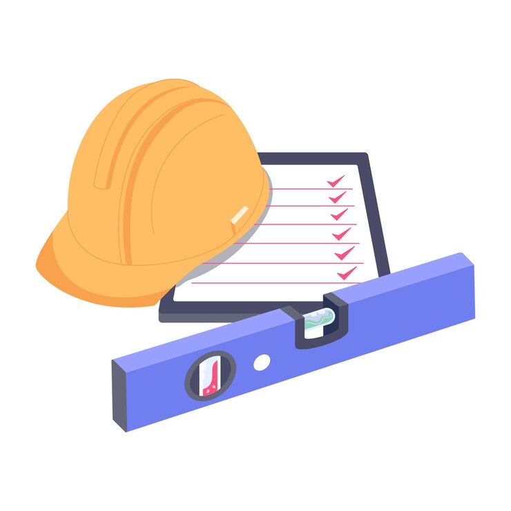 Vetor ilustração plana fácil de usar de tarefas de construção