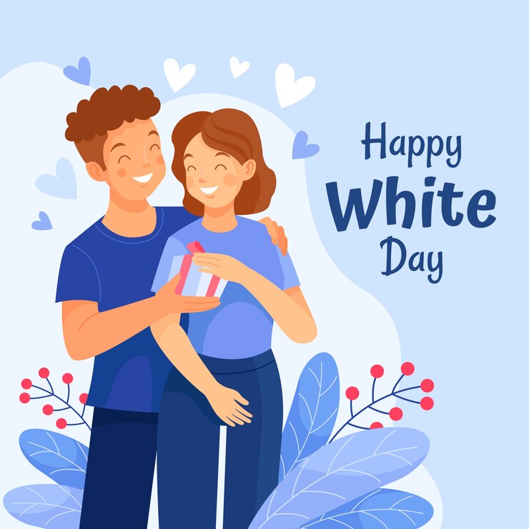 Vetor ilustração plana para celebração do dia branco