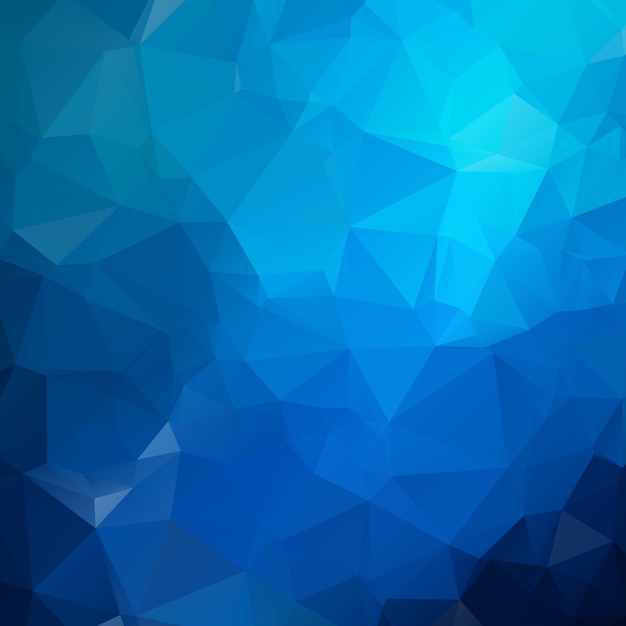 Ilustração poligonal de luz azul, que consistem em triângulos. fundo geométrico em estilo origami com gradiente. design triangular para o seu negócio.