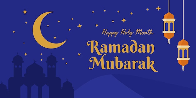 ilustração Ramadan Mubarak