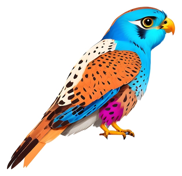 Vetor ilustração realista de aquarela de kestrel