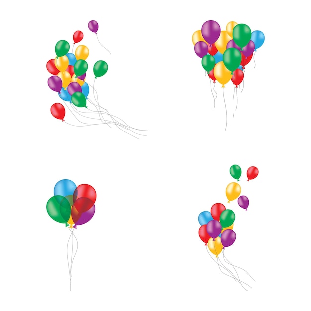 Ilustração realista de balão