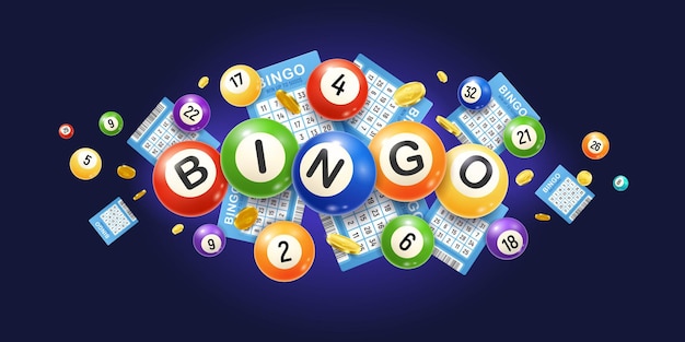 Ilustração realista de bingo