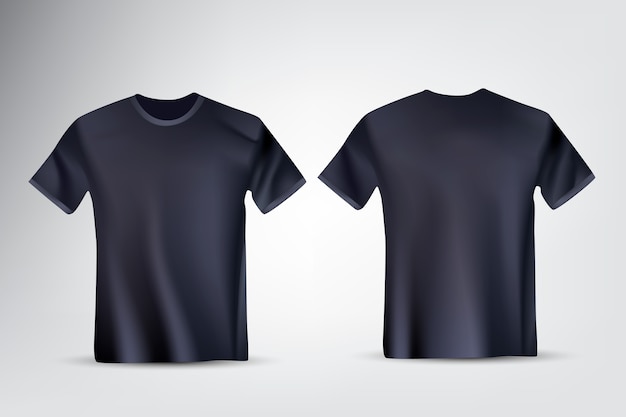 Ilustração realista de uma maquiagem de camiseta