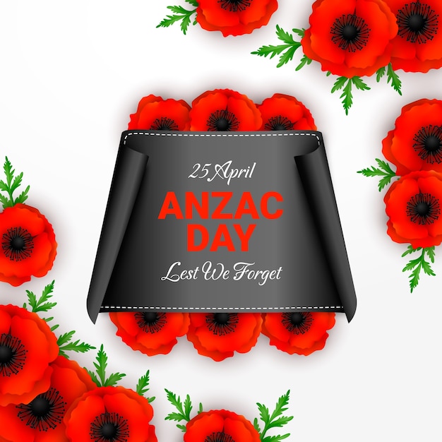 Ilustração realista do dia anzac