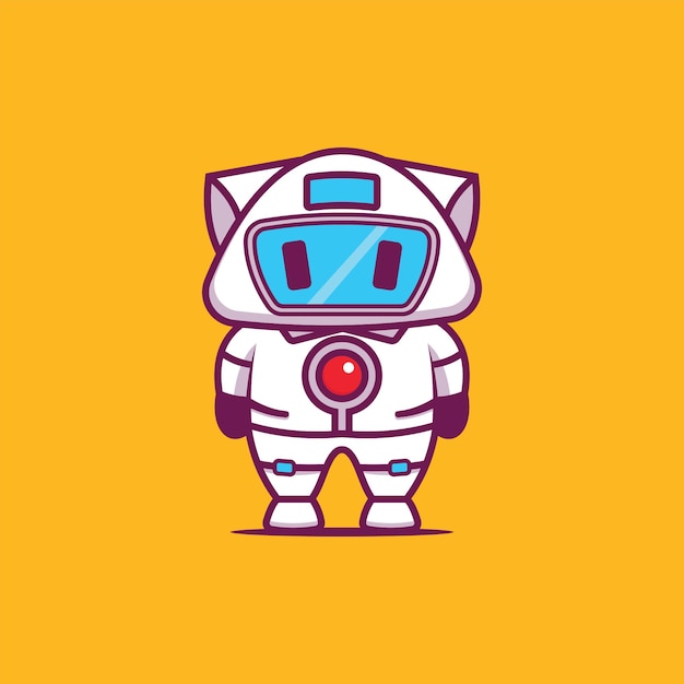 Ilustração robot kitty