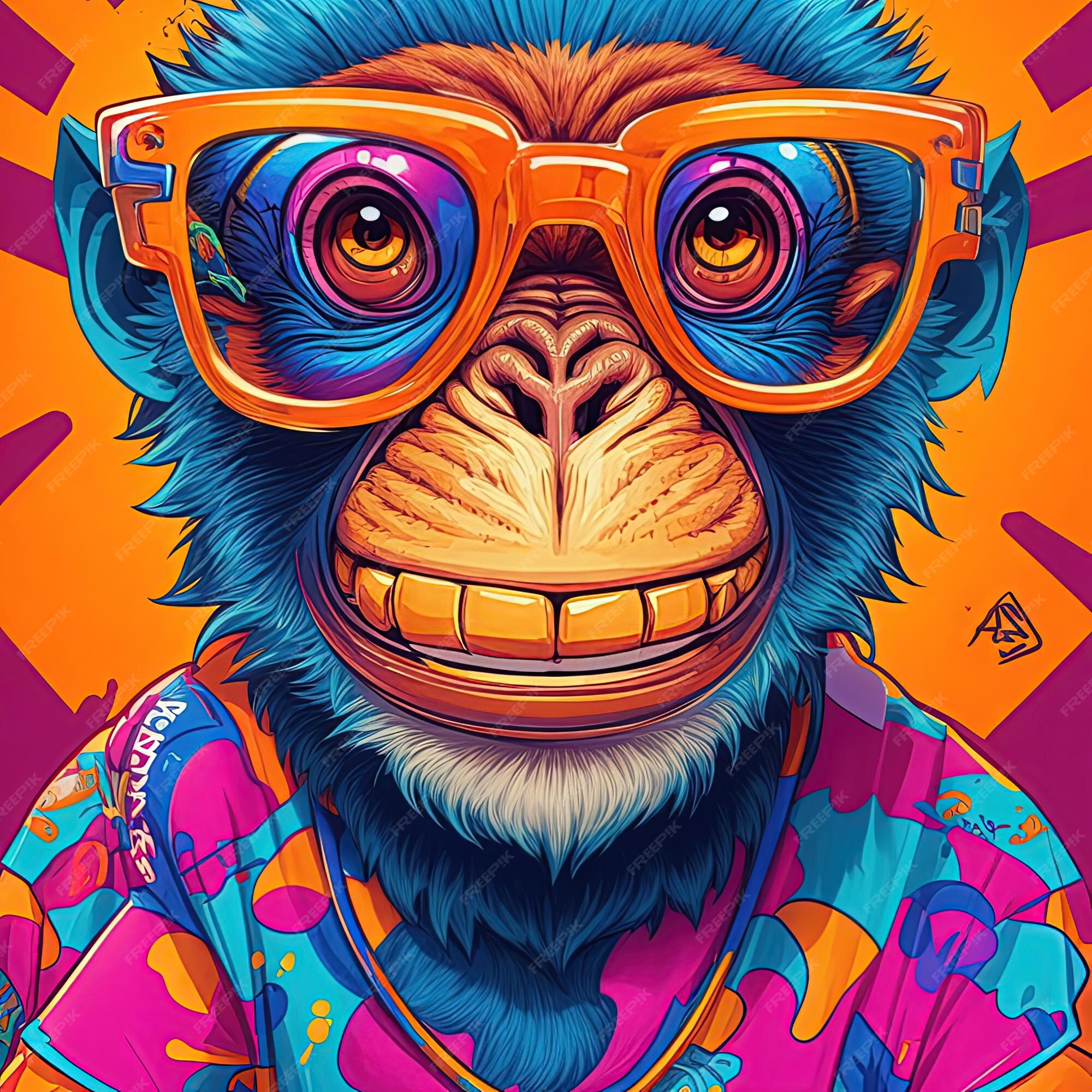 Designs PNG de macacos para Camisetas e Merch