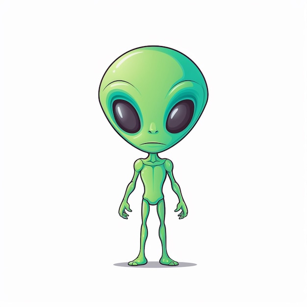 alienígena verde em desenho de ufo 13800958 Vetor no Vecteezy