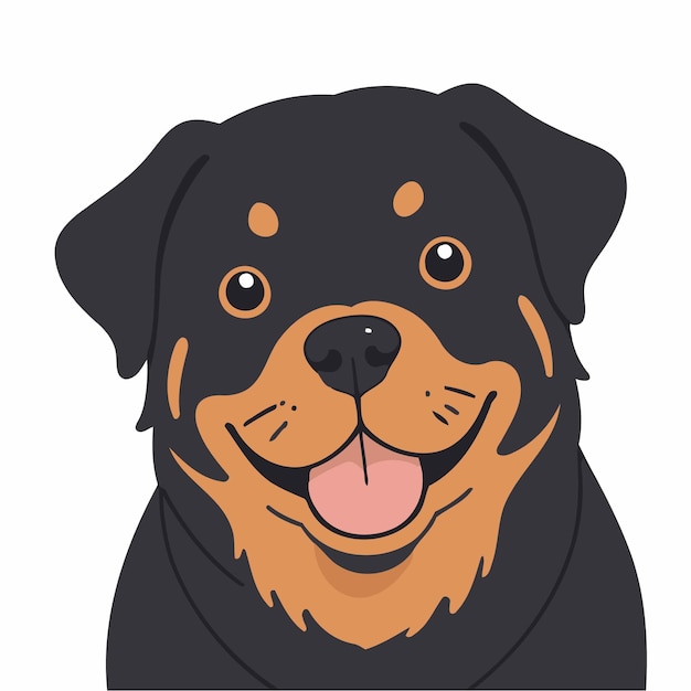 Ilustração vetorial bonita de um livro de histórias de cães para crianças