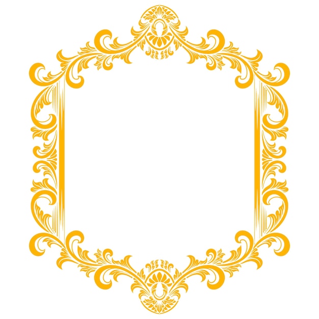 Ilustração vetorial clássica de moldura ornamental