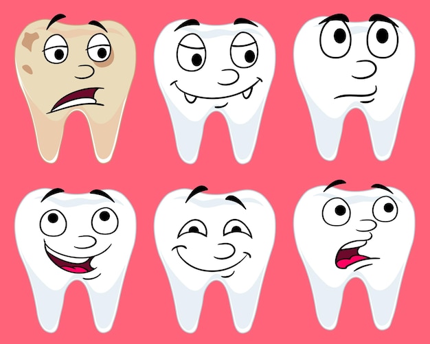 Adesivo Angustiado De Um Dente De Vampiro De Desenho Animado Ilustração do  Vetor - Ilustração de arte, etiqueta: 146081928