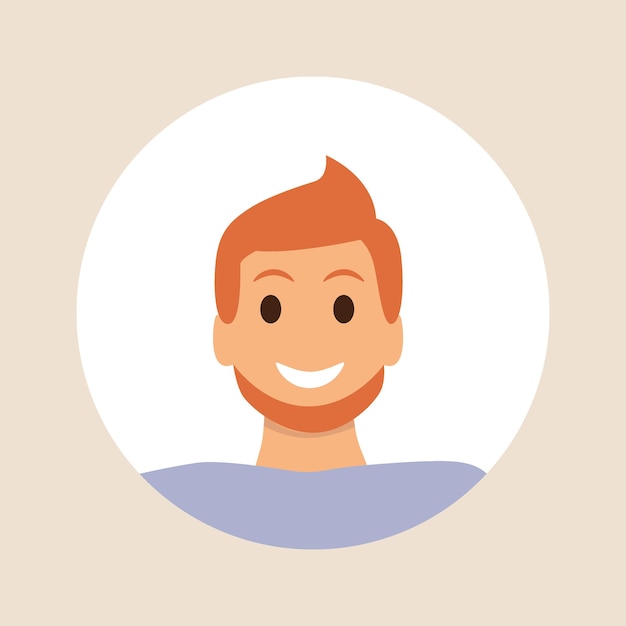 Ilustração vetorial Cor avatar perfil de usuário pessoa ícone imagem de perfil Uma pessoa com características faciais adequado para perfis de mídia social ícones protetores de tela e como um modelox9