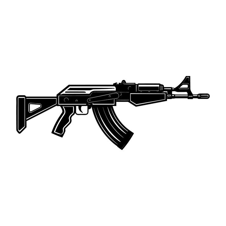 Vetor ilustração vetorial da arma