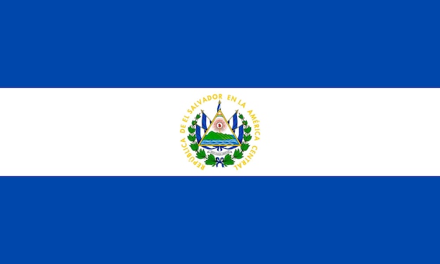 Vetor ilustração vetorial da bandeira de el salvador