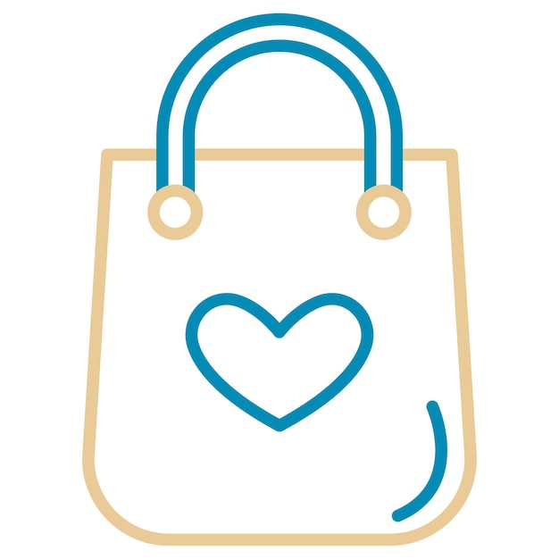 Ilustração vetorial da bolsa de compras