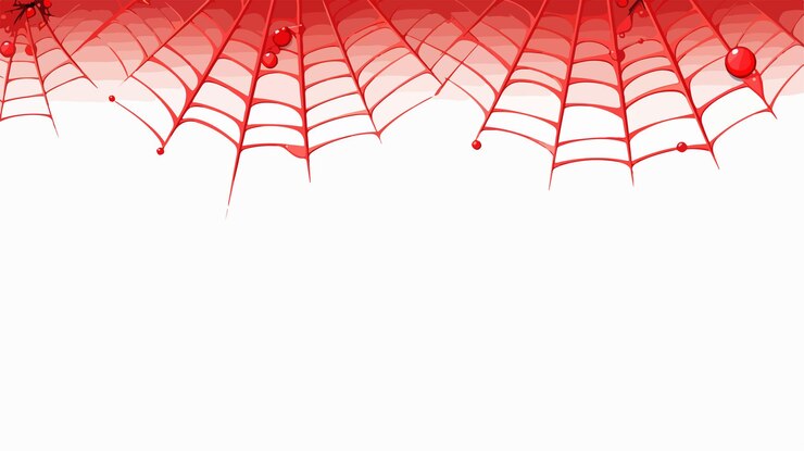 Vetor ilustração vetorial da borda da teia de aranha