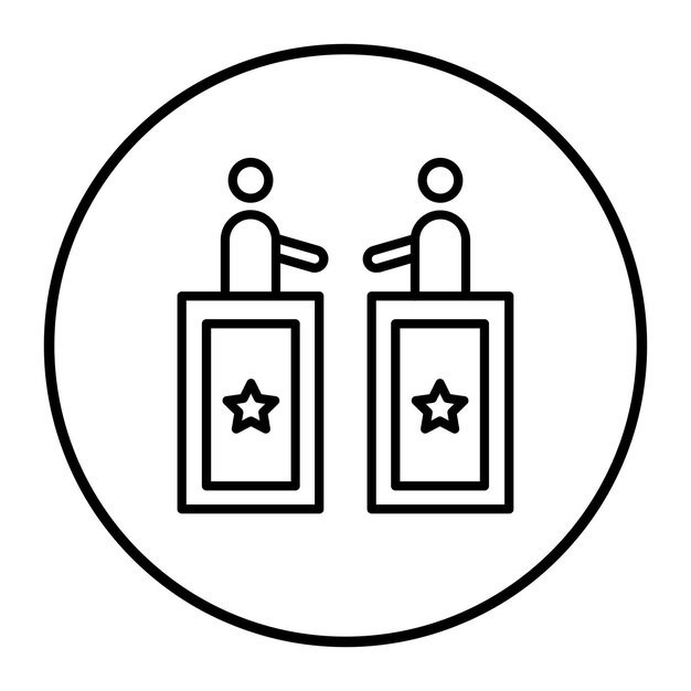 Ilustração vetorial da diplomacia