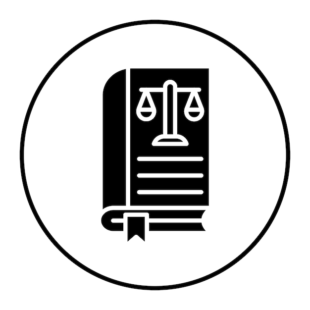 Ilustração vetorial da lei do livro