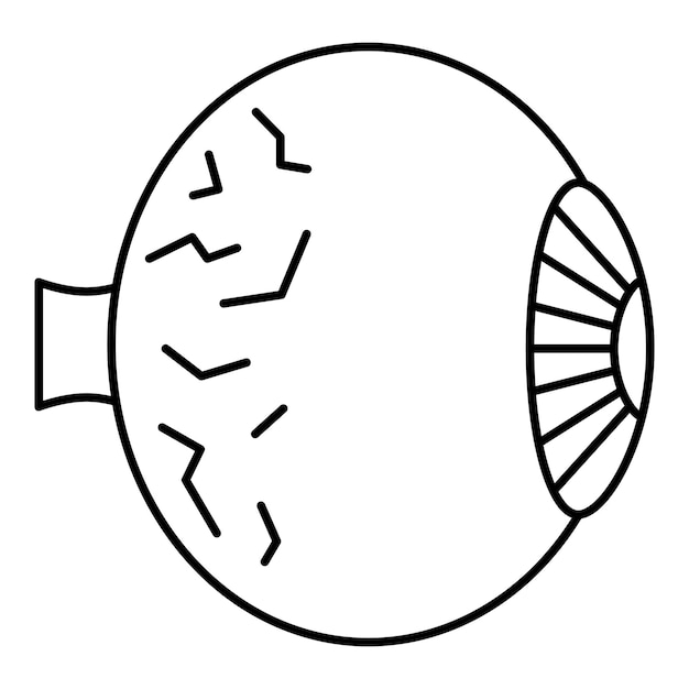 Ilustração vetorial da linha dos olhos