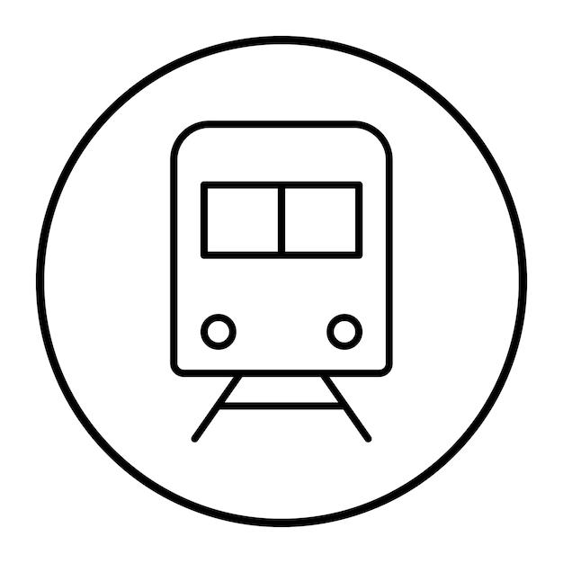 Vetor ilustração vetorial da locomotiva