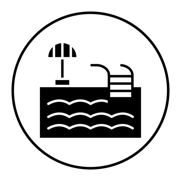Ilustração vetorial da piscina