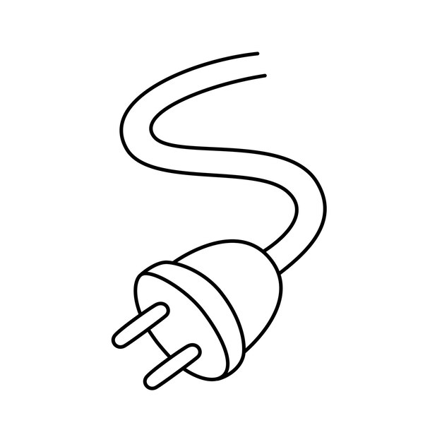 Ilustração vetorial da tomada elétrica