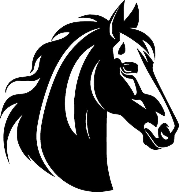 Ilustração vetorial de alta qualidade do logotipo do cavalo ideal para gráfico de camiseta