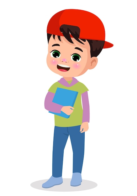 ilustração vetorial de alunos em diferentes posturas